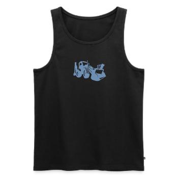 Baggerfahrer Radlader Bagger - Männer Premium Bio Tank Top - Schwarz - Vorne - AI Model Male 178 light (178cm)