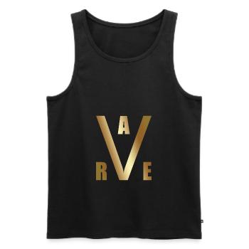 RAVE RAVER TECHNO - Männer Premium Bio Tank Top - Schwarz - Vorne - AI Model Male 178 light (178cm)