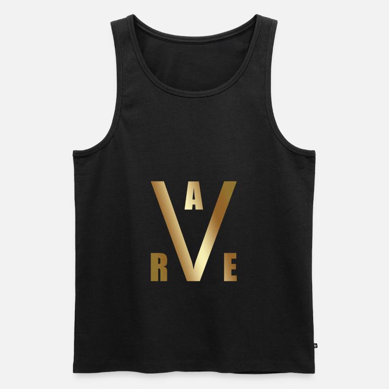 RAVE RAVER TECHNO - Männer Premium Bio Tank Top - Schwarz