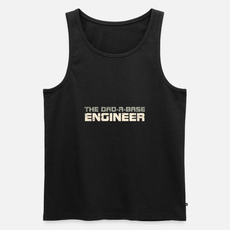 The Dad-A-Base Engineer - Men's Premium Organic Tank Top - black