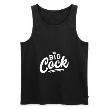 penis big cock - Männer Premium Bio Tank Top - Schwarz - Vorne - AI Model Male 178 light (178cm)