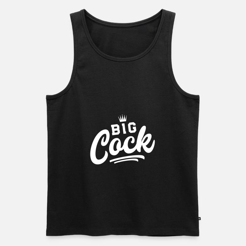 penis big cock - Männer Premium Bio Tank Top - Schwarz