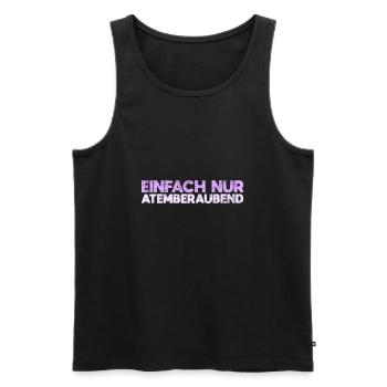Einfach Nur Atemberaubend - Männer Premium Bio Tank Top - Schwarz - Vorne - Michal (187cm)