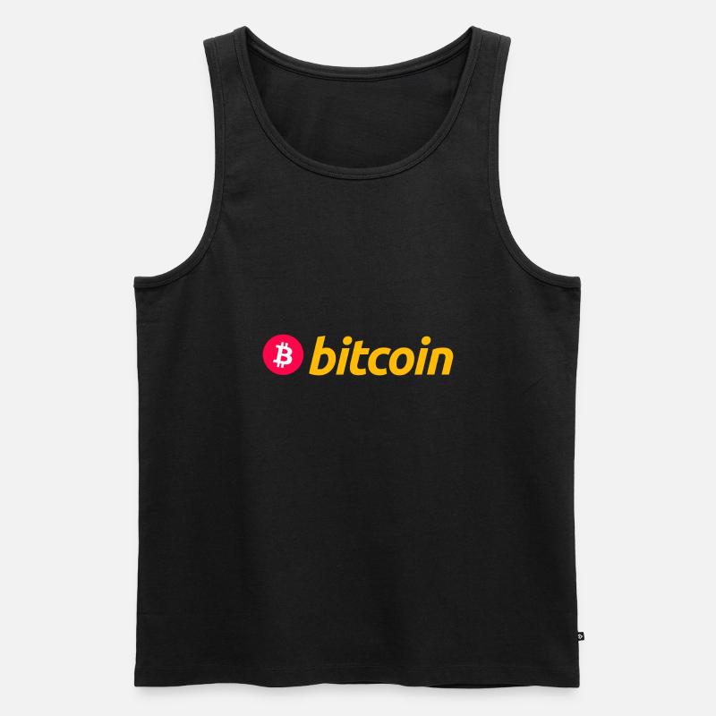 Bitcoin (Bitcoin) - Männer Premium Bio Tank Top - Schwarz