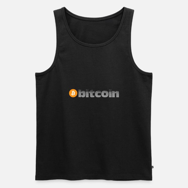Bitcoin - Männer Premium Bio Tank Top - Schwarz