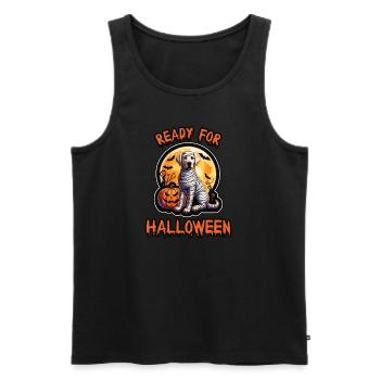 Ready for Halloween Labrador Retriever - Men's Premium Organic Tank Top - black - Front - Michal (187cm)