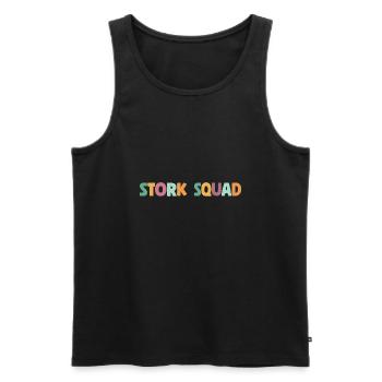 Stork Squad Labor & Delivery Nurse - Männer Premium Bio Tank Top - Schwarz - Vorne - AI Model Male 178 light (178cm)