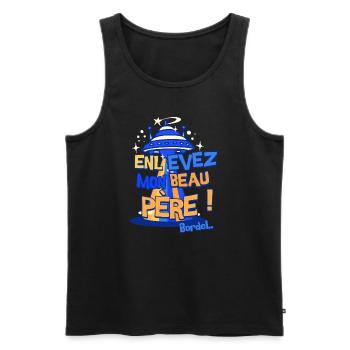 Take away my Father-in-law!! Brothel!! - Men's Premium Organic Tank Top - black - Front - AI Model Male 178 light (178cm)