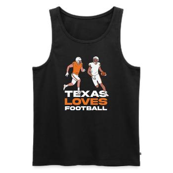 Design de football texan pour les fiers fans du Texas - Débardeur bio Premium Homme - noir - Devant - Michal (187cm)