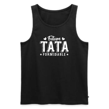 Future Tata Formidable - Débardeur bio Premium Homme - noir - Devant - AI Model Male 178 light (178cm)