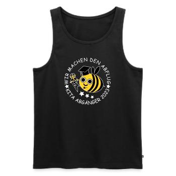 Kita Abgänger 2023 Biene - Männer Premium Bio Tank Top - Schwarz - Vorne - AI Model Male 178 light (178cm)