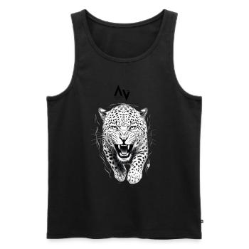 Urban Jungle - Männer Premium Bio Tank Top - Schwarz - Vorne - AI Model Male 178 light (178cm)