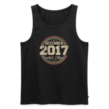 Die Legenden wurden im Dezember 2017 - 2017 geboren - Männer Premium Bio Tank Top - Schwarz - Vorne - AI Model Male 178 light (178cm)