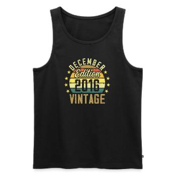 Legends Were Born in December 2016 - 2016 Edition - Men's Premium Organic Tank Top - black - Front - Michal (187cm)