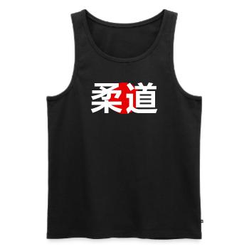 Judo Kanji Japanese Martial Arts - Men's Premium Organic Tank Top - black - Front - Michal (187cm)
