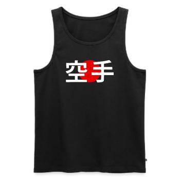 Karate Kanji Japanese Martial Arts - Men's Premium Organic Tank Top - black - Front - Michal (187cm)
