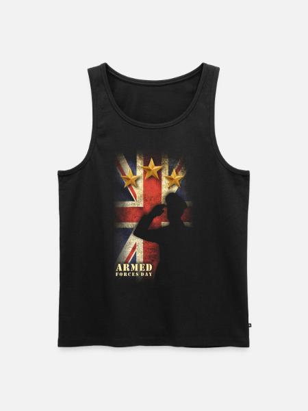 british armed force day - Men's Premium Organic Tank Top - black