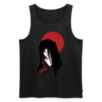 Japanese girl - Men's Premium Organic Tank Top - black - Front - Michal (187cm)