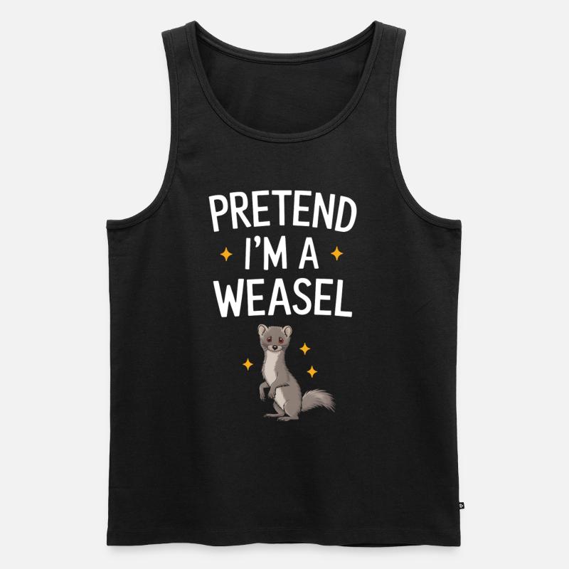 Wiesel - Männer Premium Bio Tank Top - Schwarz