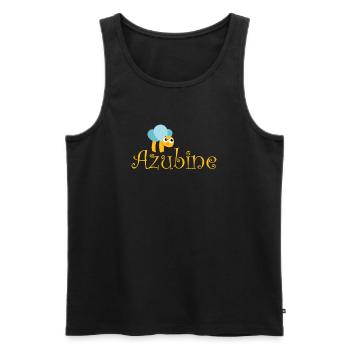 AZUBI Azubine, Azubiene Geschenk T-Shirt - Männer Premium Bio Tank Top - Schwarz - Vorne - Michal (187cm)