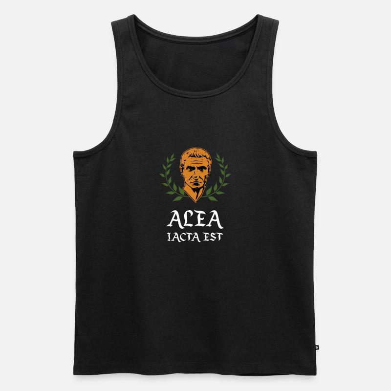 Cesar ALEA IACTA EST - Débardeur bio Premium Homme - noir