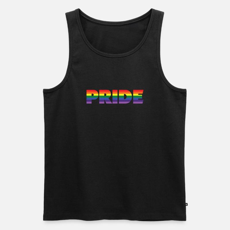 Pride CSD - Männer Premium Bio Tank Top - Schwarz
