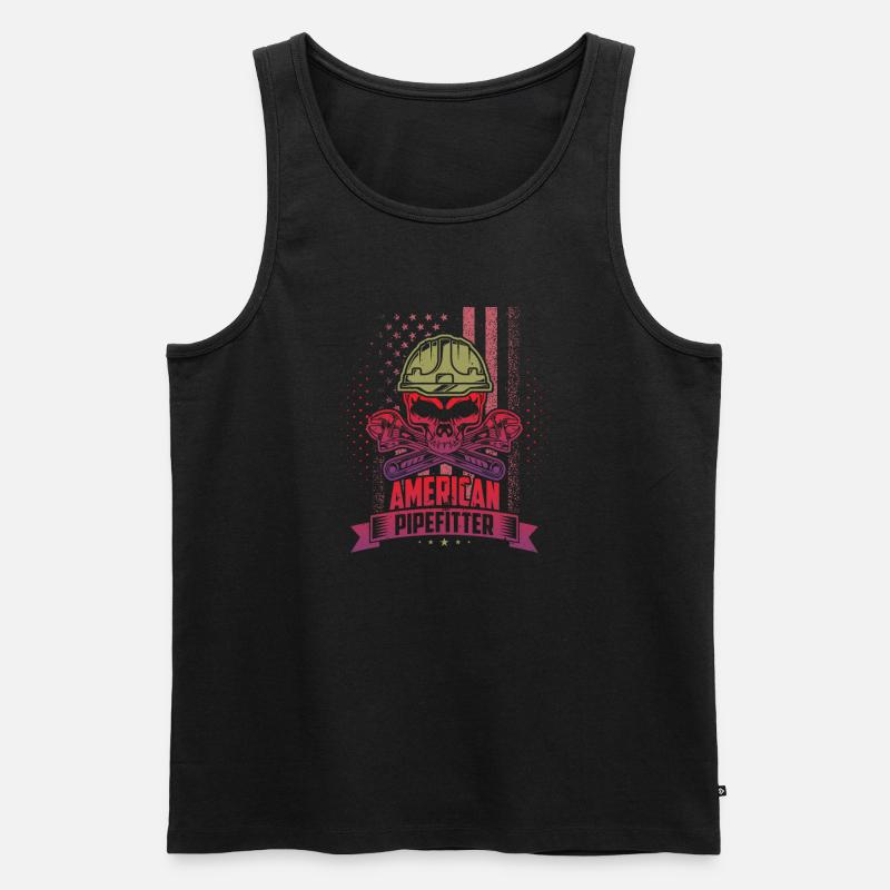American Pipefitter - Männer Premium Bio Tank Top - Schwarz