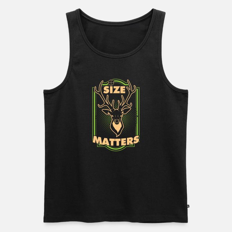 Size Matter - Männer Premium Bio Tank Top - Schwarz