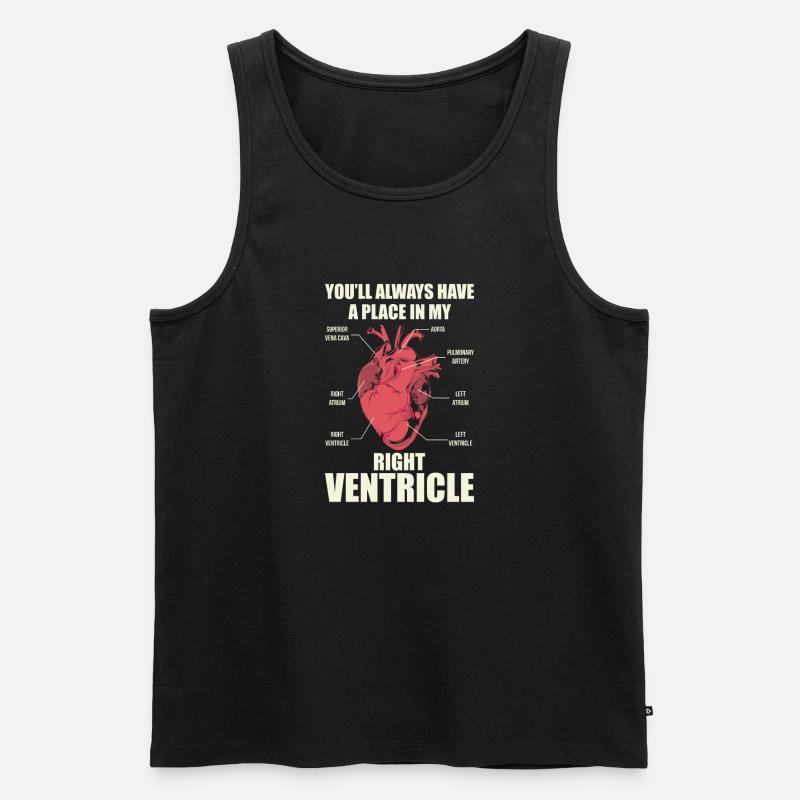 Rettungsdienst -Right Ventricle - Männer Premium Bio Tank Top - Schwarz