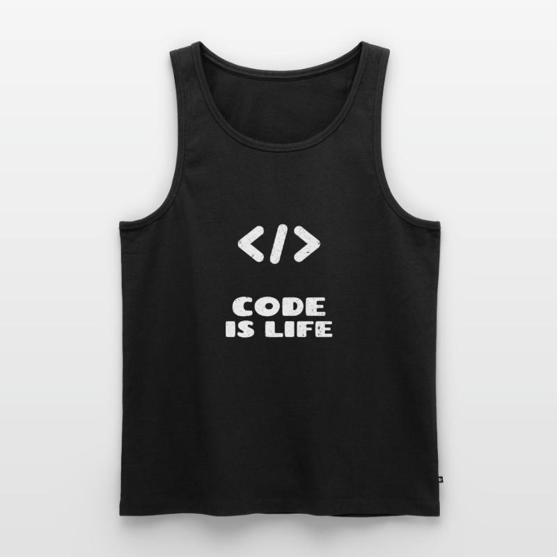 coding programmieren Programmierer Geschenk idee Männer Premium Bio Tank Top