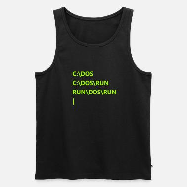 C: \ Dos C: \ Dos \ Run \ Run \ Dos \ Run - Männer Premium Bio Tank Top - Schwarz