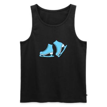 Figure skating children's shoes gift Christmas - Men's Premium Organic Tank Top - black - Front - AI Model Male 178 light (178cm)