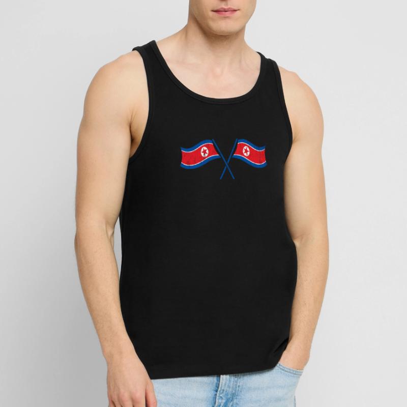 Corée du Nord drapeau de la Corée du Sud bannière Corée Débardeur bio Premium Homme