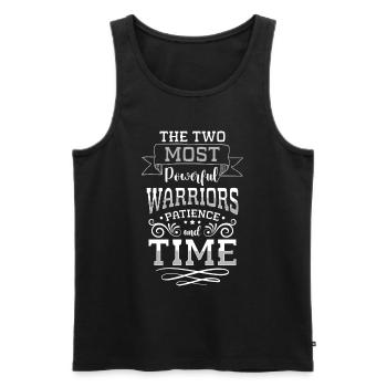 Hourglass Symbol Form Modern - Men's Premium Organic Tank Top - black - Front - Michal (187cm)