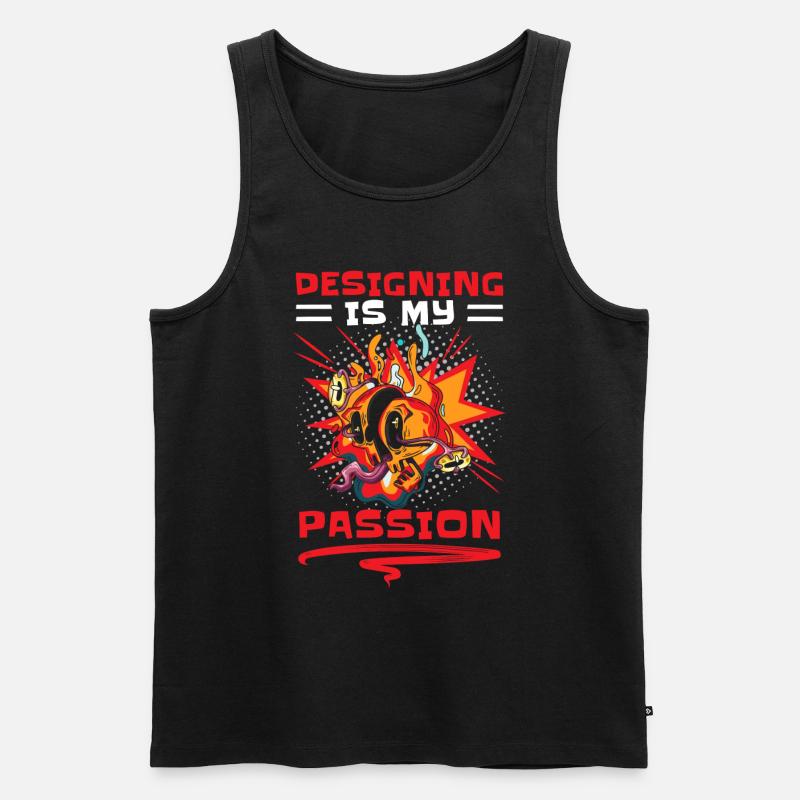 Retro Kunst Comic-Strips Boom - Männer Premium Bio Tank Top - Schwarz