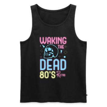 Neon Musik Geek Neon Party - Männer Premium Bio Tank Top - Schwarz - Vorne - AI Model Male 178 light (178cm)