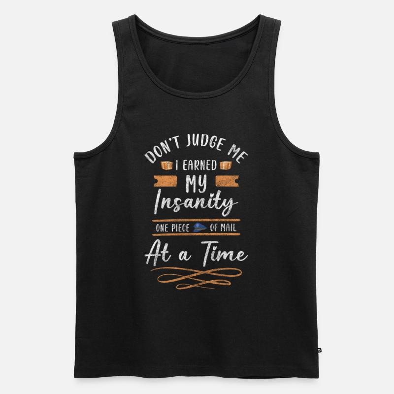 Postman Parcels Post Parcel Deliverer - Men's Premium Organic Tank Top - black