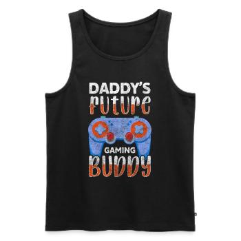 Bébé Papa Amour Ventre - Débardeur bio Premium Homme - noir - Devant - Michal (187cm)