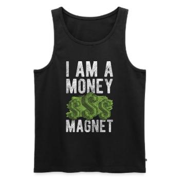Reichtum Finanzen Glück Geschäft - Männer Premium Bio Tank Top - Schwarz - Vorne - Michal (187cm)