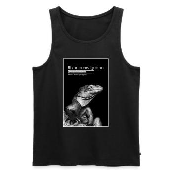 Aussterben im Gange - Männer Premium Bio Tank Top - Schwarz - Vorne - AI Model Male 178 light (178cm)