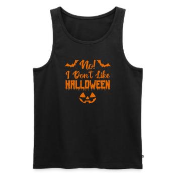 I don't like halloween - Men's Premium Organic Tank Top - black - Front - AI Model Male 178 light (178cm)