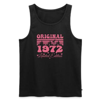 52. Geburtstagsgeschenk 1972 Frau | Geboren 1972 - Männer Premium Bio Tank Top - Schwarz - Vorne - Michal (187cm)