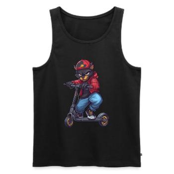 Panther Roller - Männer Premium Bio Tank Top - Schwarz - Vorne - AI Model Male 178 light (178cm)