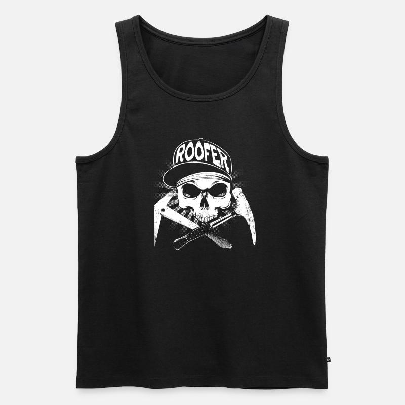 Dachdecker - Männer Premium Bio Tank Top - Schwarz