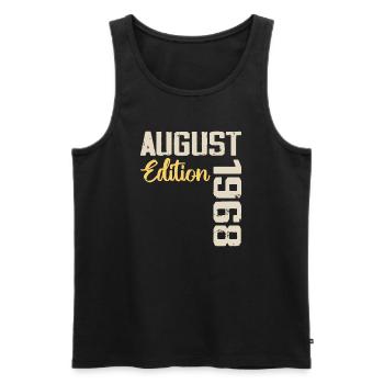 Anniversary August 1968 - Limited Edition August 1968 - Men's Premium Organic Tank Top - black - Front - Michal (187cm)