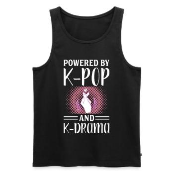 K-Pop K-Drama Kpop Kdrama Hallyu Korea South Korea - Men's Premium Organic Tank Top - black - Front - Michal (187cm)