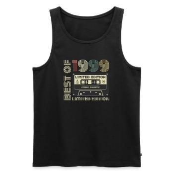 Jahrgang 1999 - 1999 Retro Geburtstagsgeschenk - Männer Premium Bio Tank Top - Schwarz - Vorne - Michal (187cm)