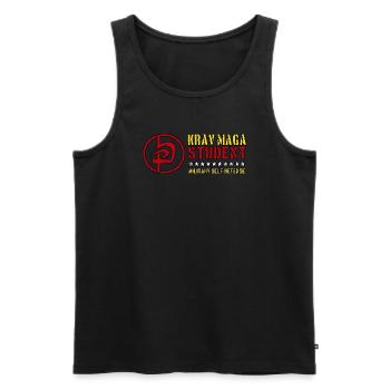 Krav Maga Étudiant Art Martial Défense Personnel - Débardeur bio Premium Homme - noir - Devant - Michal (187cm)