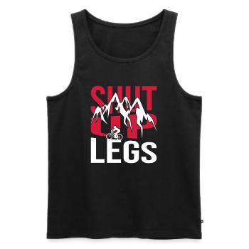 Shut Up Legs Cycle - Männer Premium Bio Tank Top - Schwarz - Vorne - Michal (187cm)