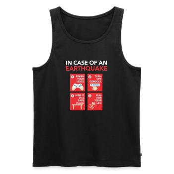 Gamer Erdbeben - Gaming Love - Männer Premium Bio Tank Top - Schwarz - Vorne - AI Model Male 178 light (178cm)